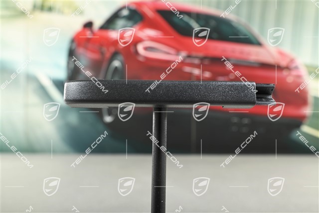 Seat rail cover, Satin black, L=R