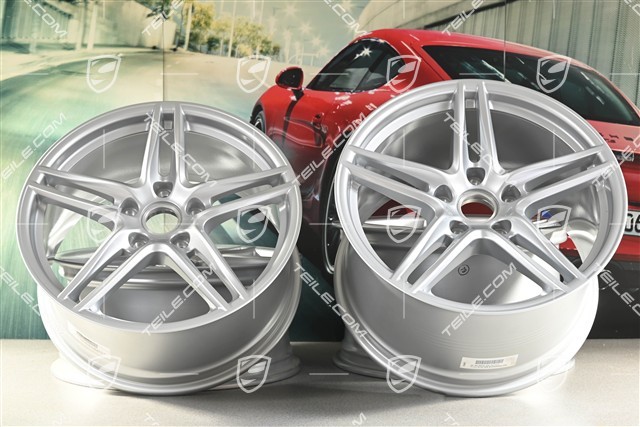 19" Carrera VI Felgensatz, 8,5J x 19 ET50 + 11J x 19 ET77, für Winterbetrieb