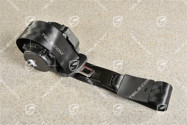 Sicherheitsgurt, hinten, mitte, schwarz