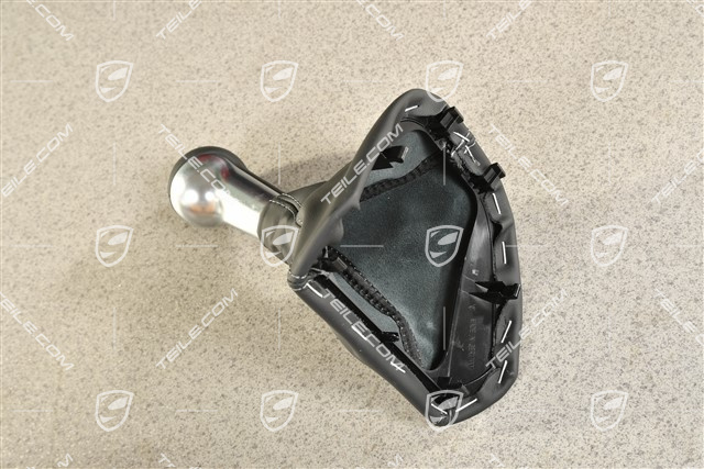 Schalthebelknopf, Schwarz, Leder, 5-gang schaltgetriebe