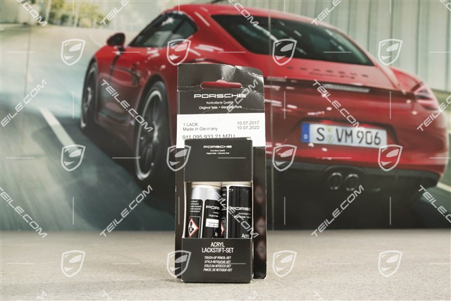 Paint touch-up applicator (Primer, base coat, Clear lacquer) Rhodium Silver Metallic