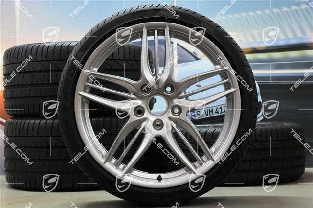 20" Koła letnie SportDesign, felgi 8,5J x 20 ET51 + 11J x 20 ET70 + NOWE opony letnie Pirelli P Zero 245/35 ZR20 + 295/30 ZR20, z czujnikami ciśnienia