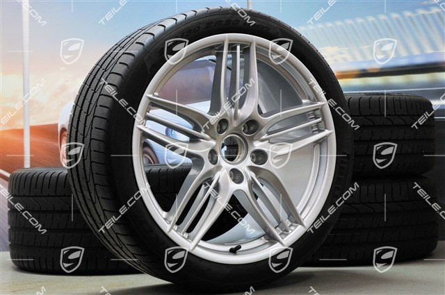 20" Koła letnie SportDesign, felgi 8,5J x 20 ET51 + 11J x 20 ET70 + NOWE opony letnie Pirelli P Zero 245/35 ZR20 + 295/30 ZR20, z czujnikami ciśnienia