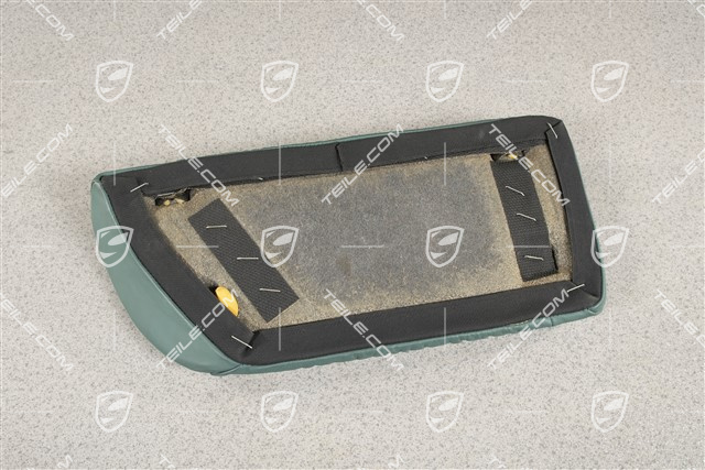 Lordosenstütze / Mittelteil, Raffleder, Nephritegrün, Cabrio, R