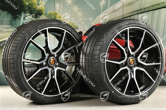 21" koła letnie RS Spyder Design, komplet, felgi 9,5J x 21 ET60 + 11,5J x 21 ET66 + opony letnie Goodyear 265/35 R21 + 305/30 R21