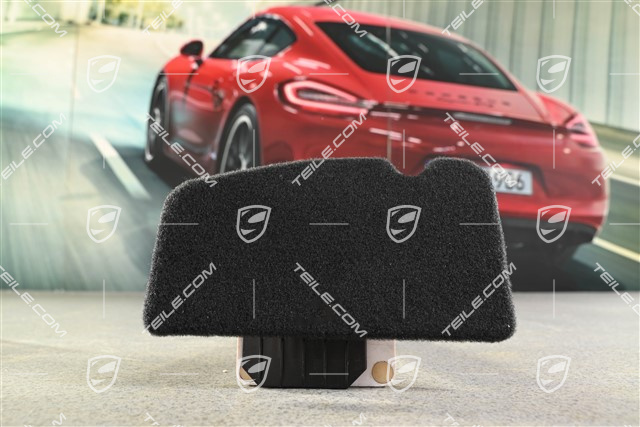 Kofferraum Abdeckung, Reifenfüllflasche, Teppich, Schwarz / C4