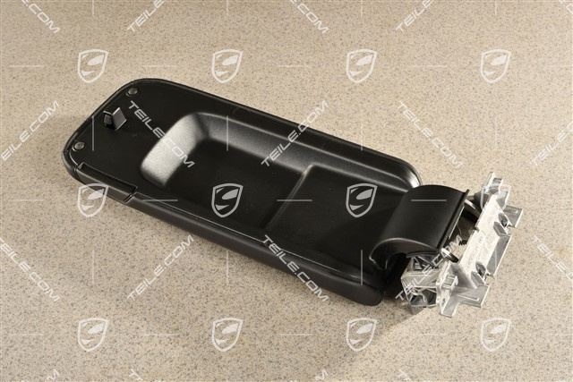 Armlehne/ Mittelkonsole, Deckel / Blende, Leder, Schwarz