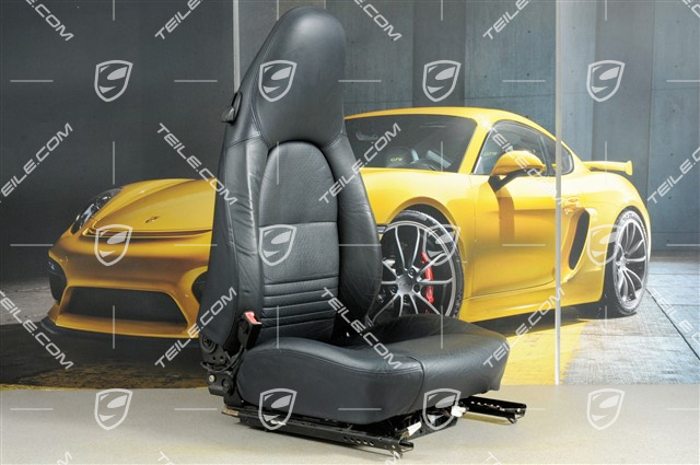 Sitz, el einstellbar, heizung, Lordosenstuetze, Leder, Metropolblau, beschädigt, L