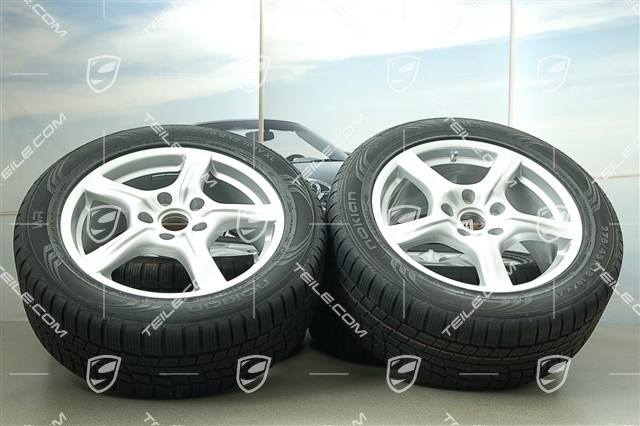 18" Panamera Winterräder Satz, 8J x 18 ET 59 + 9J x 18 ET 53, mit Nokian Winterreifen 245/50 R18 + 275/45 R18, RDK-Sensoren 18" Panamera Winterräder Satz, 8J x 18 ET 59 + 9J x 18 ET 53, mit Nokian Winterreifen 245/50 R18 + 275/45 R18, RDK-Sensoren