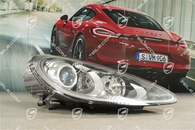 Xenon headlight set, without control unit and D1S xenon bulb, with curve light, ECE, daytime running light, R