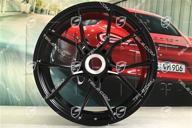 20+21 -inch GT3 wheel rim set, 9,5J x 20 ET46 + 12J x 21 ET45, black satin mat