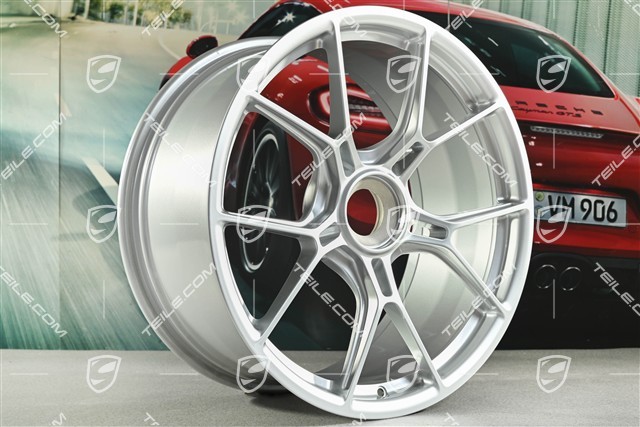 20-inch GT3 rim, 9.5J x 20 ET46, silver metallic