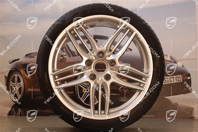 20" SportDesign Sommerräder Satz, 8,5J x 20 ET51 + 11J x 20 ET70, Reifen 245/35 ZR20 + 295/30 ZR20, mit RDK-Sensoren