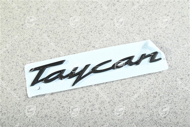 Abzeichen / Emblem Aufkleber TAYCAN Schwarzmatt