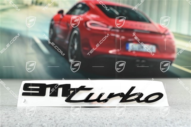 Schriftzug "911 Turbo S", Schwarz