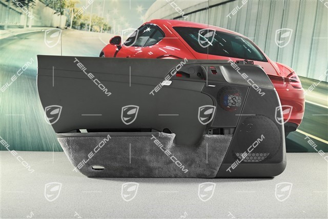 Türverkleidung, Bose Klangpaket, Kunstleder / Slush, Steingrau, RHD, L