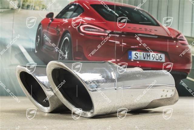 Końcówka rury wydechowej, polerowana, R