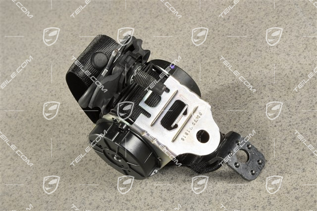 Seat belt, rear, black, L=R