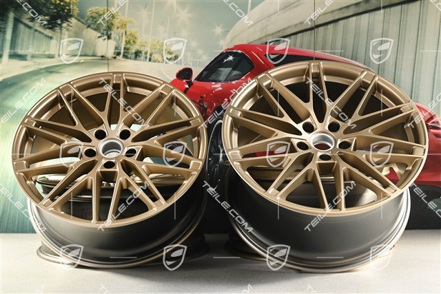 22" Macan RS Spyder Design wheel set, 9J x 22 ET29 + 11J x 22 ET47, neodyme