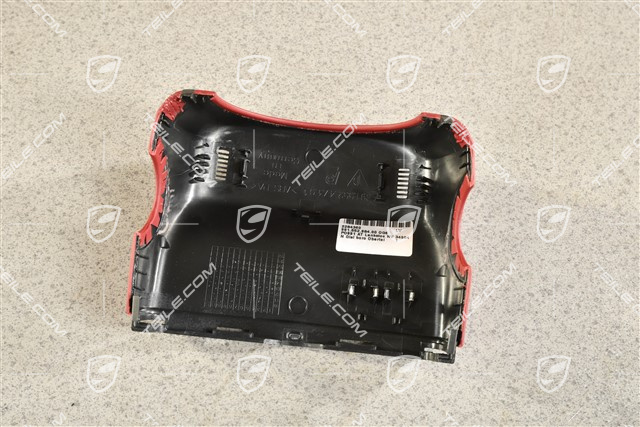 Obudowa górna przełączników, skóra, bordowy czerwony