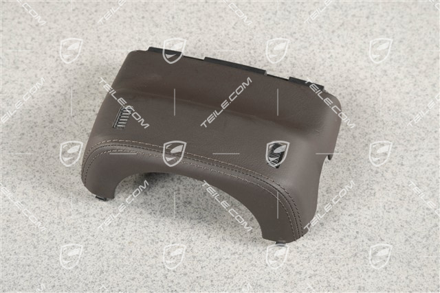 Schaltergehäuse, Oberteil, Leder, Espresso