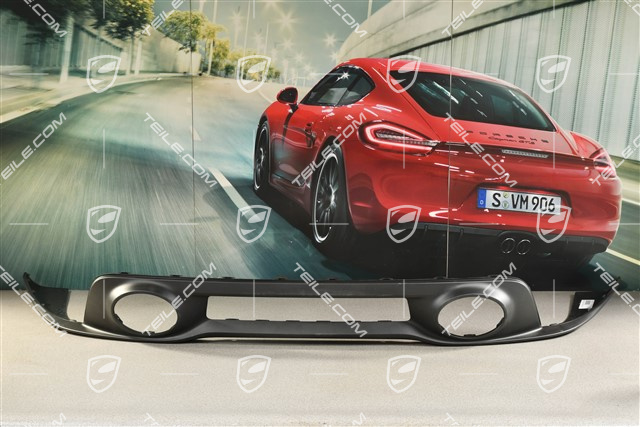 Rear bumper lower cover / diffuser, Turbo, Black matte