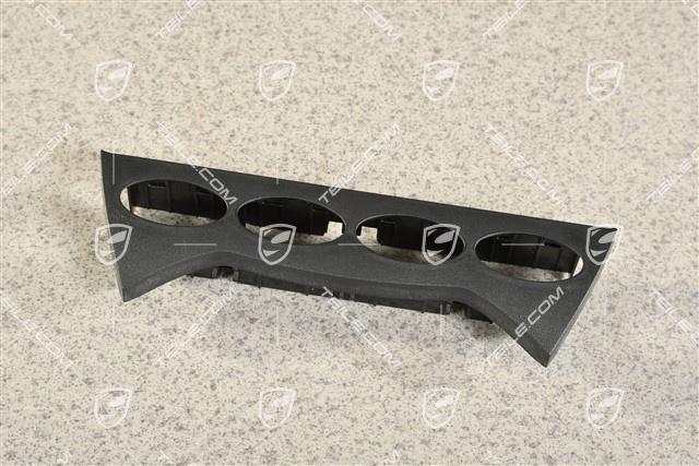 Heated seats switch panel, Targa, Satin black