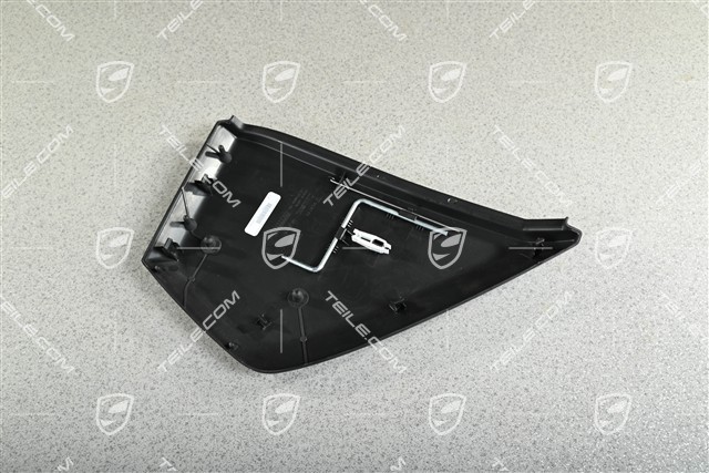 Dashboard trim side cover, Black, L
