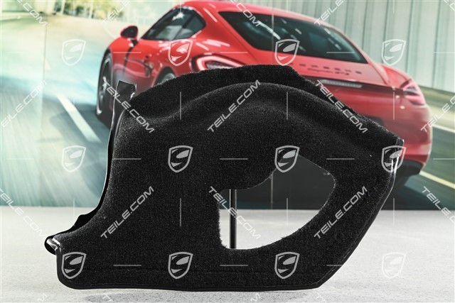 Cabrio, Verkleidung, Hinten, RHD, Schwarz, L