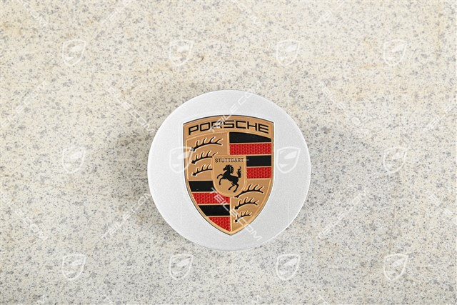 Dekielek koła, wklęsły, monochromatyczny herb, Brilliant Silver