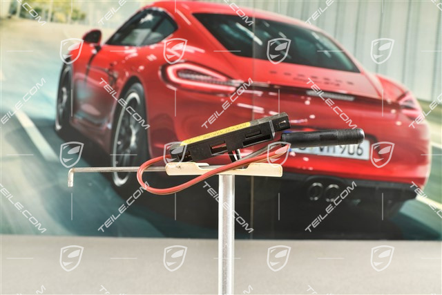 Sicherungsknopf / Verriegelungsknopf mit diode, Satin schwarz