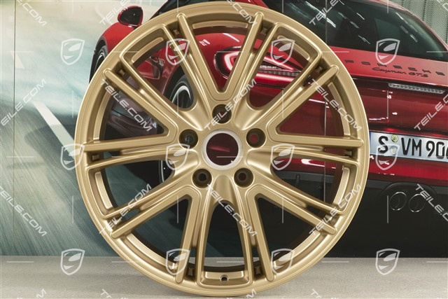 20-inch wheel rim Exclusive Design, 10,5J x 20 ET71 + 9,5J x 20 ET71, for winter use, Aurum satin mat