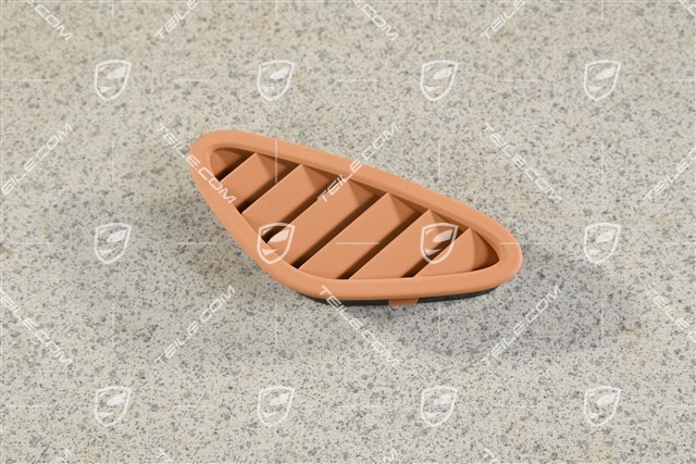 Cover, Defroster nozzle for windscreen, Brown / natural, R