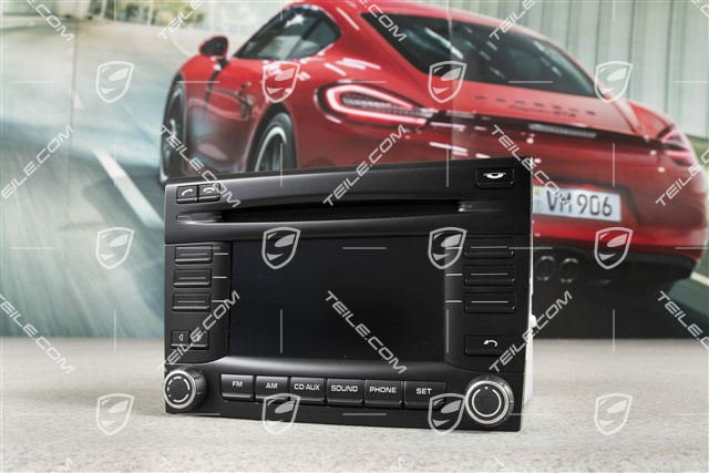 Radio CDR 30, with cell phone, mobile phone preparation, Black matte / Galvano silver