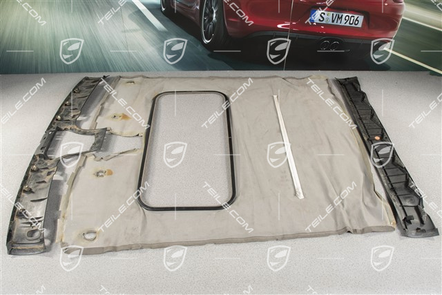 Tapicerka dachu, coupé z szyberdachem, Alcantara, graphite grey