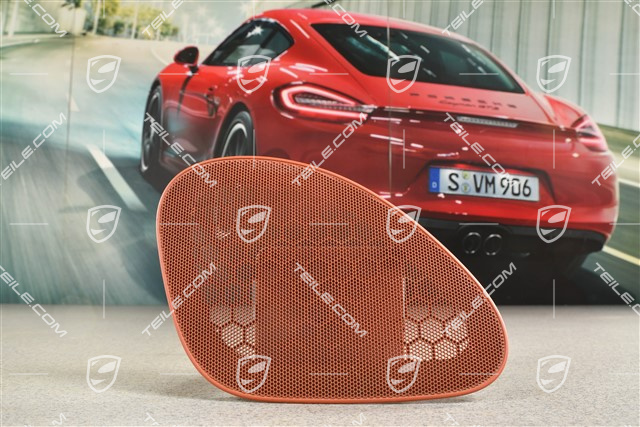 Osłona głośnika tapicerki tylnej, czerwona, Coupe, L