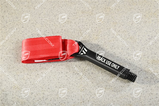 Recovery lug / Tow strap  front Red / Manthey kit