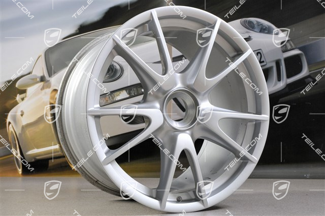 19" Felge GT3, Zentralverschluss, 11J x 19 ET67, silbern, für Winterbetrieb