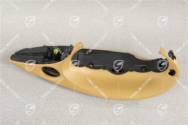 Dashboard trim / Instrument cluster cover, Leatherette, Savanna beige