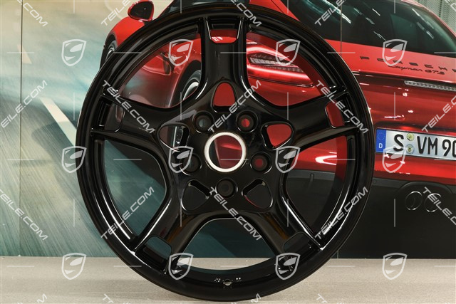 19" Felga Carrera S, BBS, 11J x 19 ET67, czarny wysoki połysk