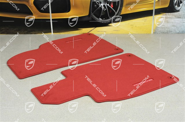 Dywaniki, zestaw, czerwone Carrera Red