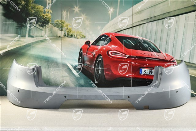 Stossfänger / Stoßstange hinten, mit Löcher für Einparkhilfe / Rückfahrkamera