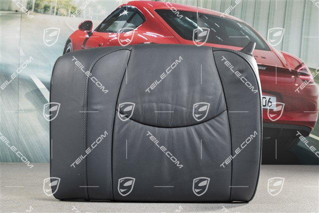 Oparcie tylne, Coupe/Targa, Fałdowana Skóra, Sea blue, L