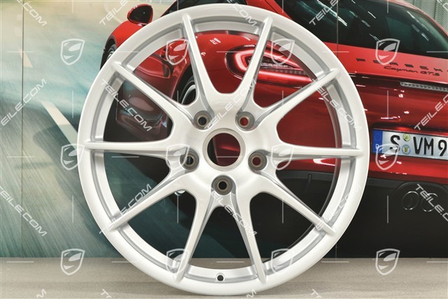 19-inch Boxster Spyder wheel, silver, 8,5J x 19 ET55