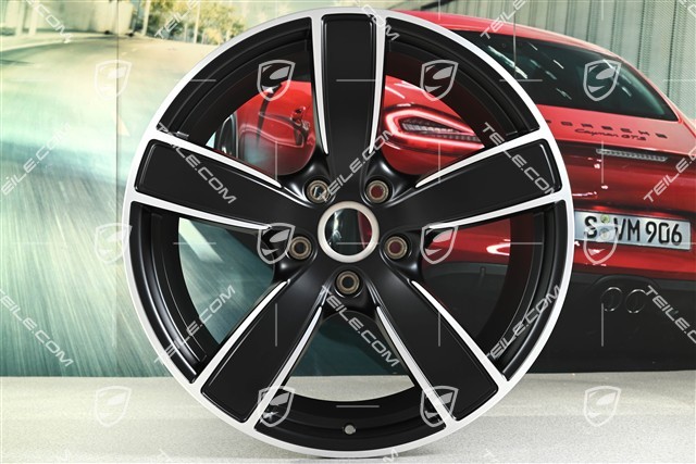 20-inch wheel rim Carrera Sport, 10,5J x 20 ET47, black satin matt