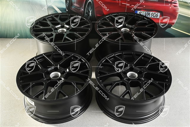 20+21" RS Spyder wheel set, wheels: front 8.5J x 20 ET50 + rear 11.5J x 21 ET67, black satin matt