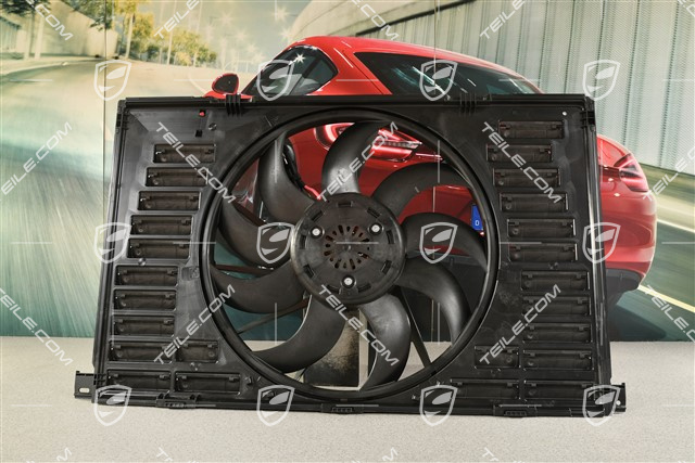 Cooling air duct with fan