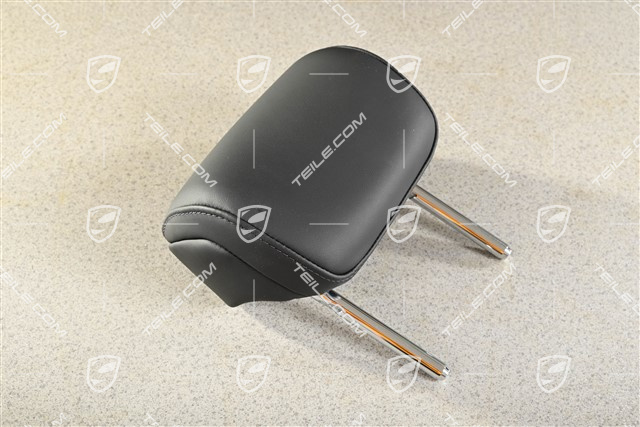 Kopfstütze, Vordersitz, Alcantara Race Tex Schwarz mit Kreide Naht Faden GTS