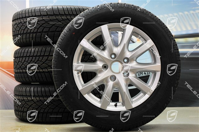 18" Cayenne Winterräder Satz, Felgen 8J x 18 ET53 + Winterreifen Dunlop SP Winter Sport 3D 255/55 R18, ohne RDK