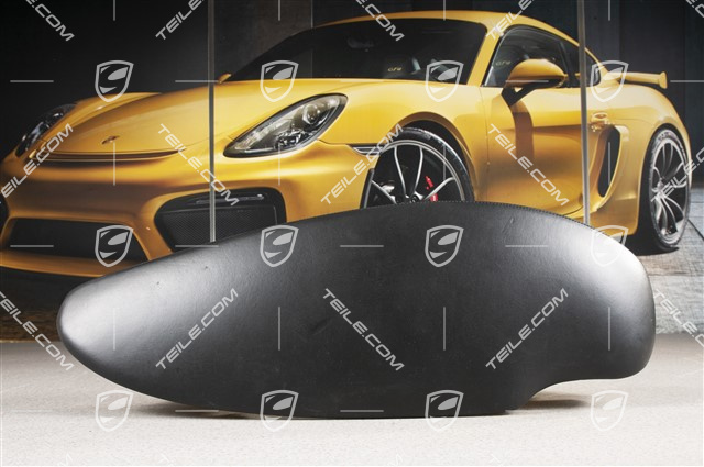 Schalttafelverkleidung Abdeckung, Leder, Schwarz